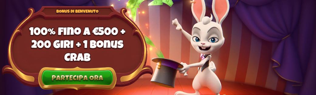 Richiedi bonus di benvenuto